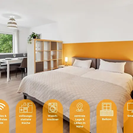 In Welzheim, Balkon, Parkplatz, 6 Betten, Smart Tv Apartment *
